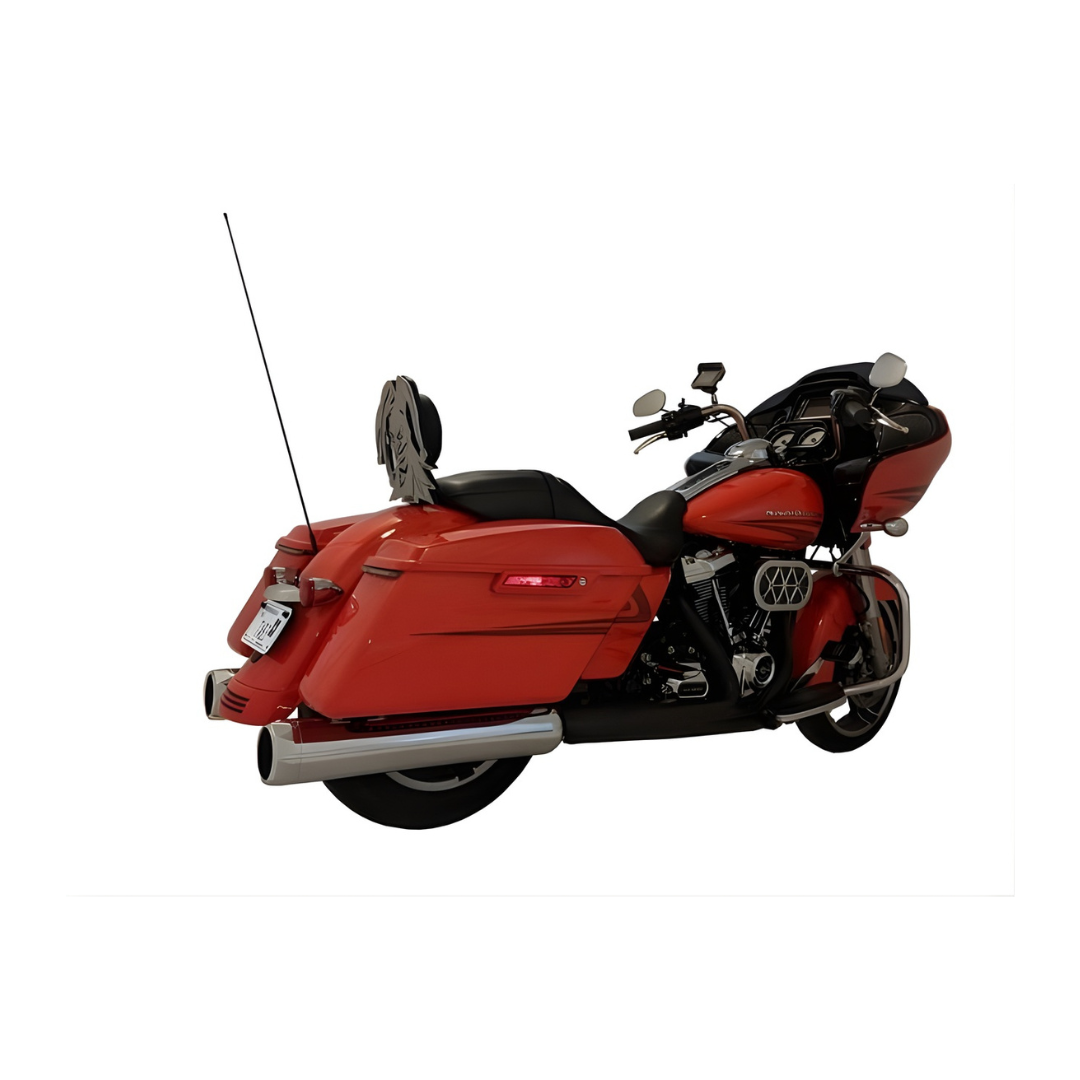 TAB Performance 4.5" B.A.M Stick Slip-On Mufflers – Chrome Body for 2017-Up Harley-Davidson Touring