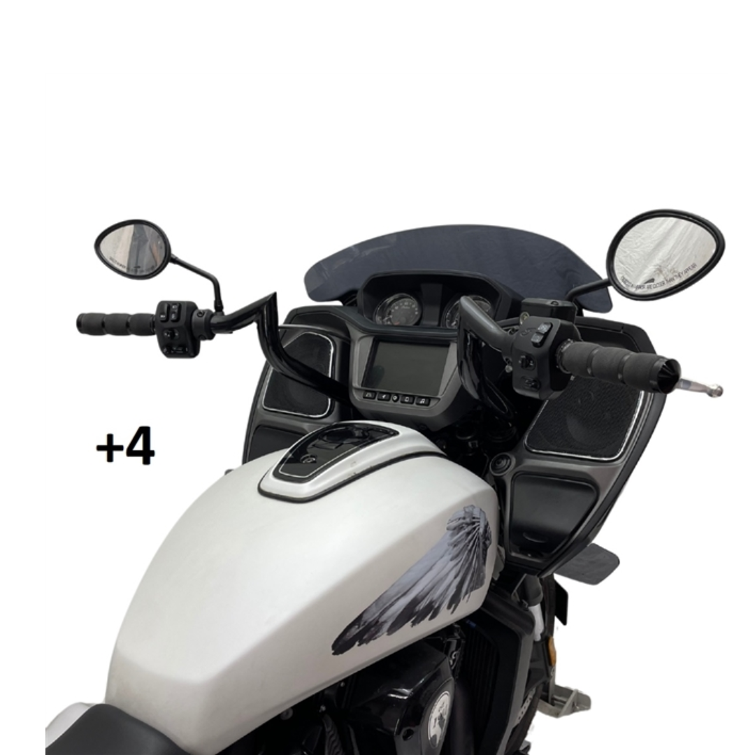 Indian Folsom Prison Series Handlebars | Black