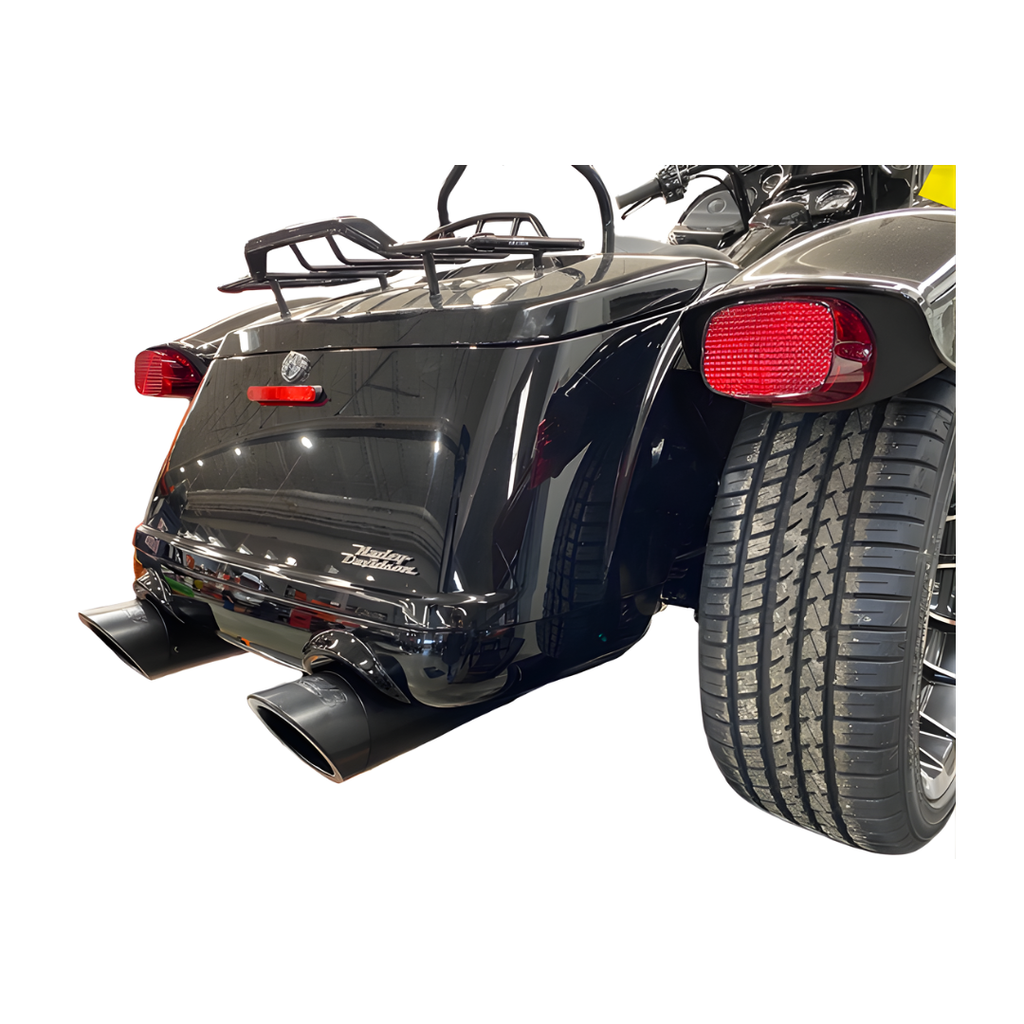 TAB Performance 4.5" B.A.M. Stick Slip-On Mufflers | Black Finish for 1995-2016 Harley-Davidson Touring & 2009-Newer Trikes