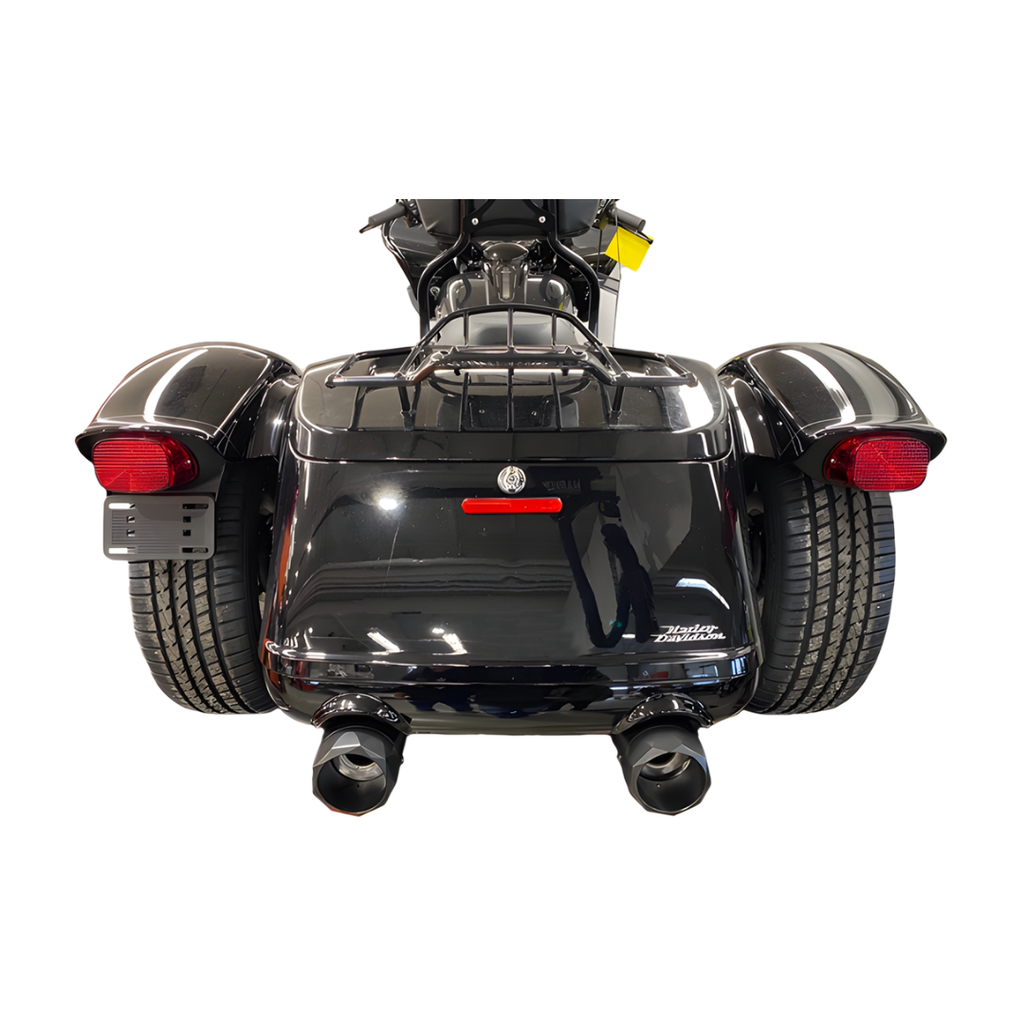 TAB Performance 4.5" B.A.M. Stick Slip-On Mufflers | Black Finish for 1995-2016 Harley-Davidson Touring & 2009-Newer Trikes