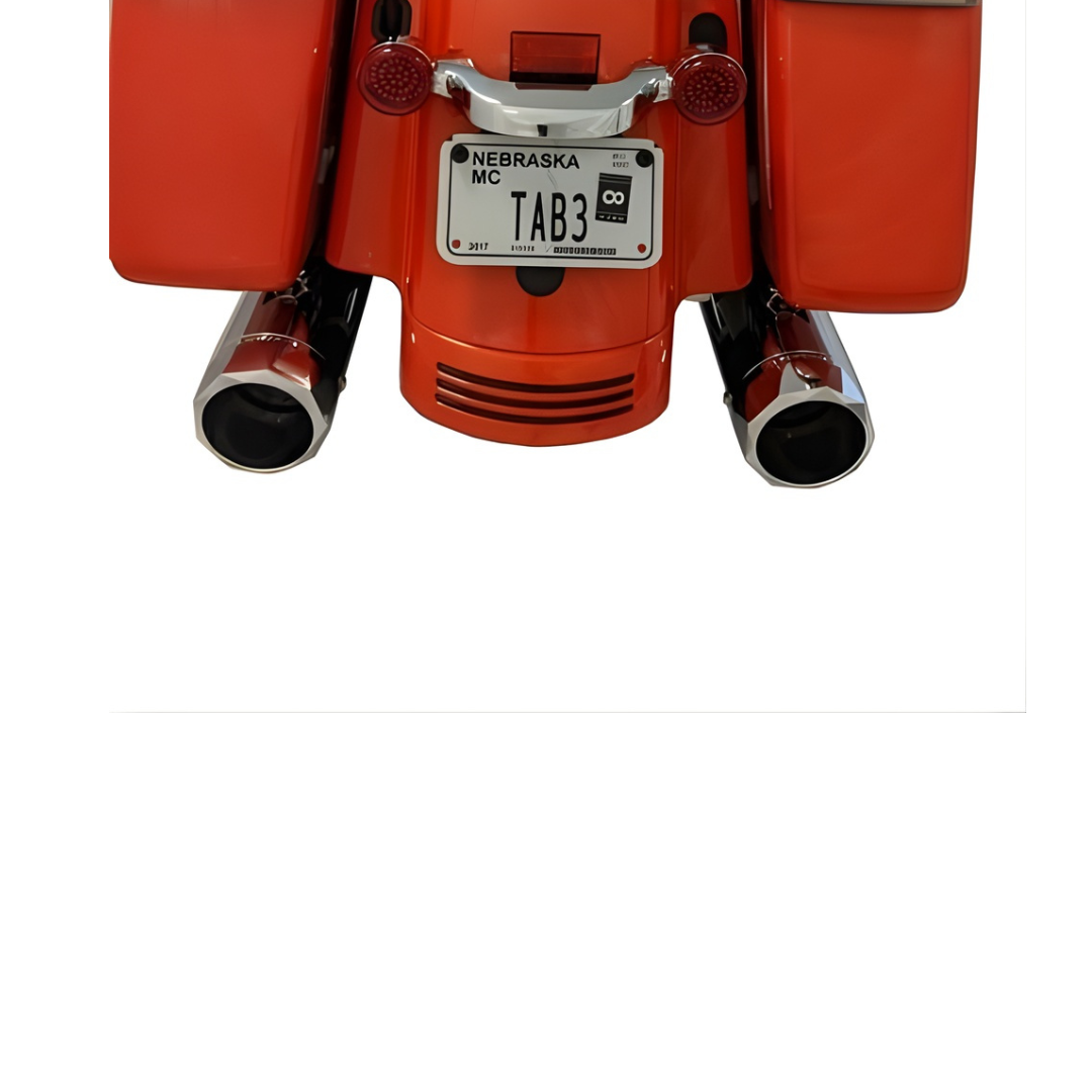 TAB Performance 4.5" B.A.M Stick Slip-On Mufflers – Chrome Body for 2017-Up Harley-Davidson Touring