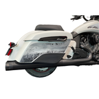 4" Black B.A.M. Sticks Exhaust Pipes | Indian Touring Hard Bags