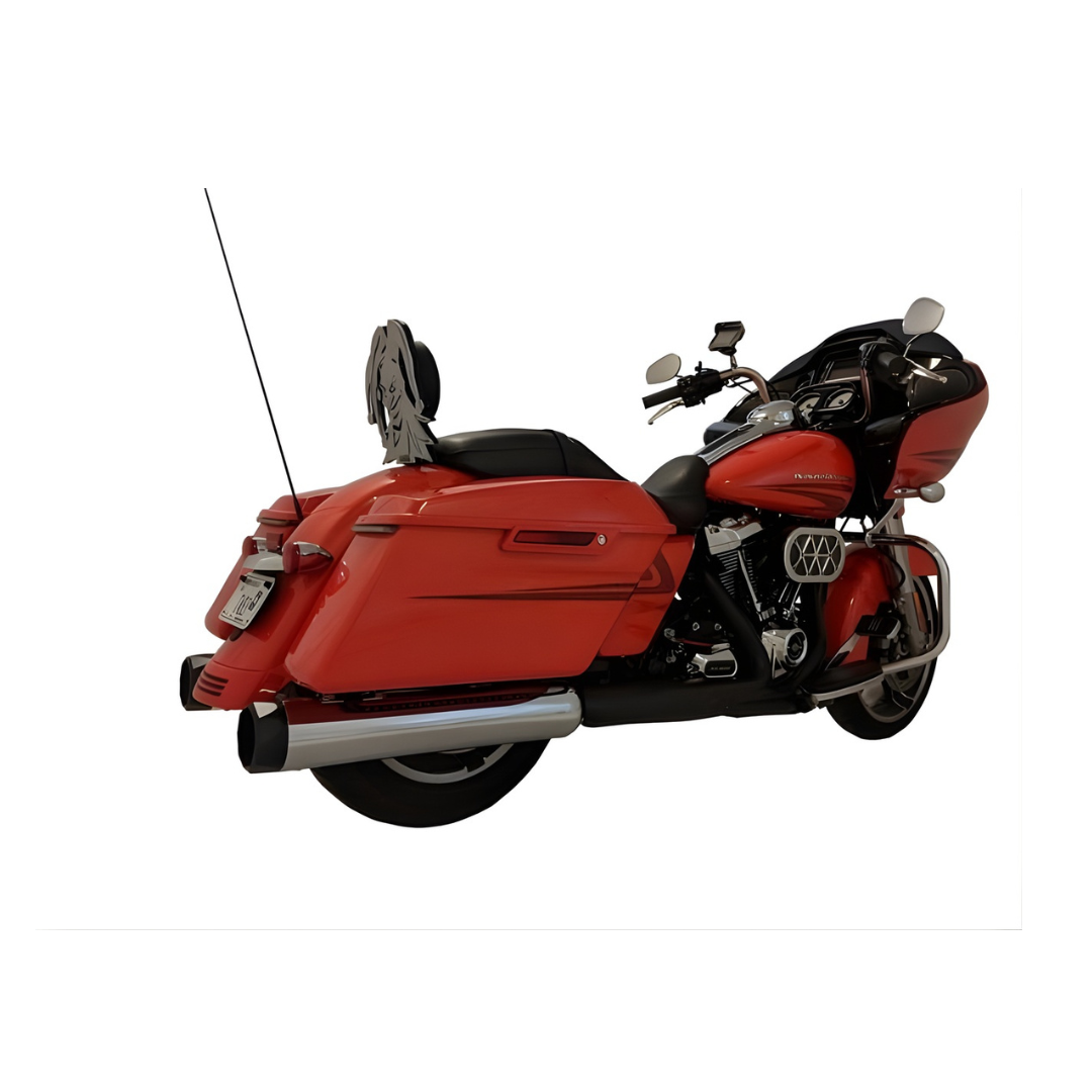 TAB Performance 4.5" B.A.M Stick Slip-On Mufflers – Chrome Body for 2017-Up Harley-Davidson Touring