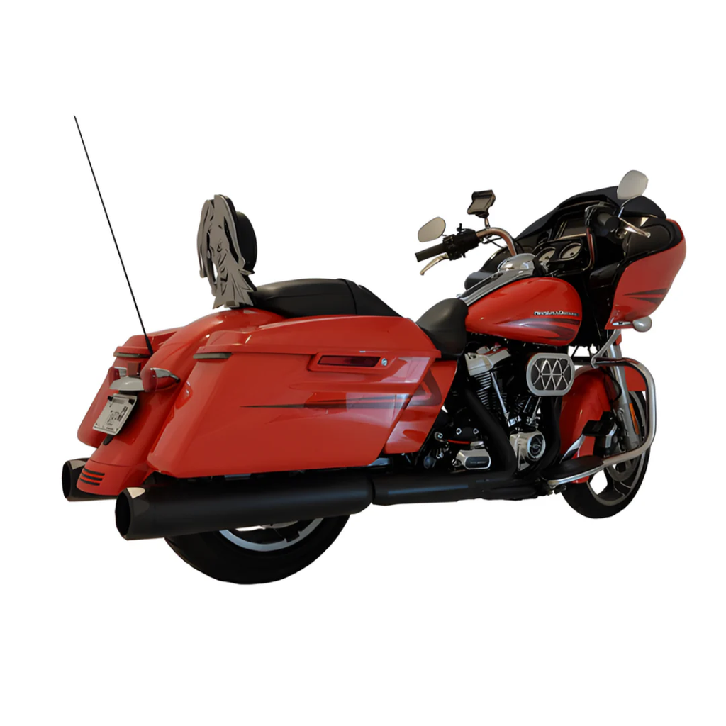 TAB Performance 4.5" B.A.M. Stick Slip-On Mufflers – Black Finish Body for 2017-Up Harley Touring