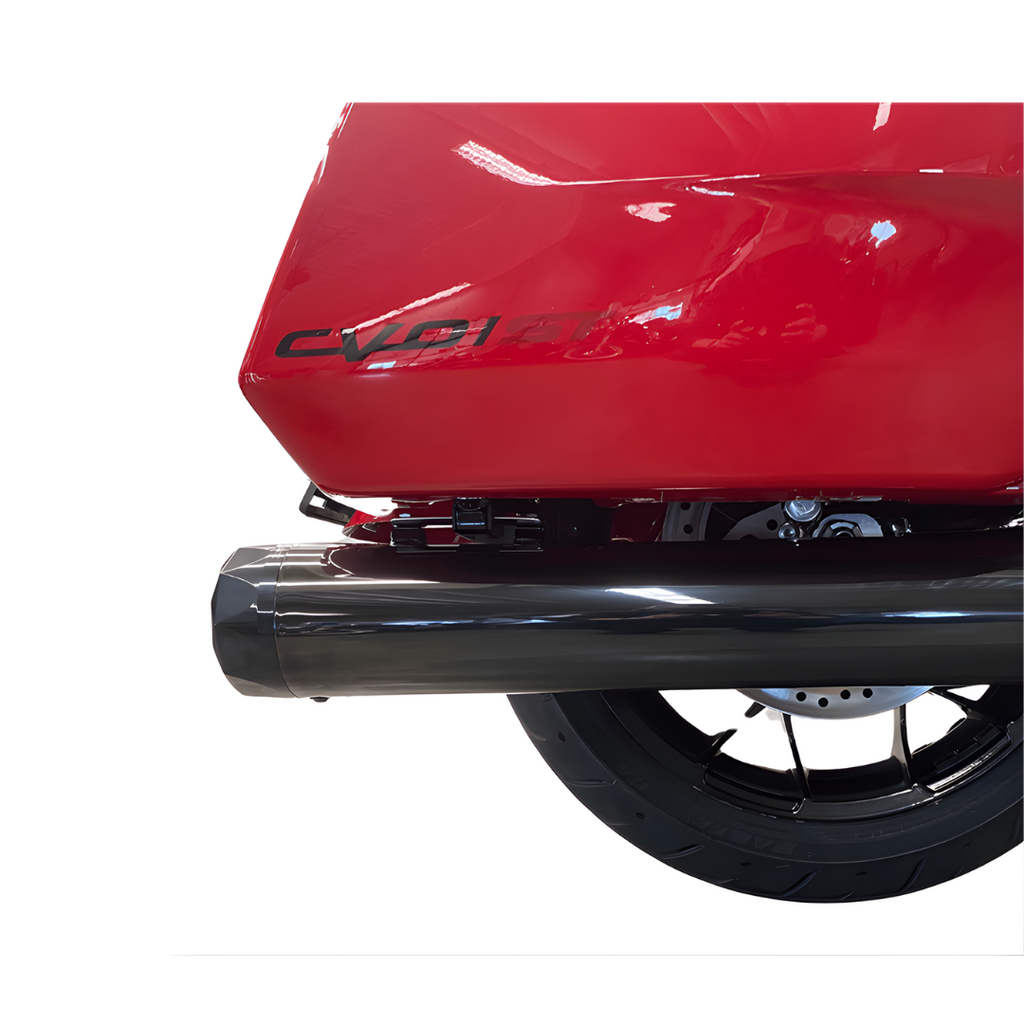 TAB Performance 4.5″ B.A.M. Stick Slip-On Mufflers – Midnight Chrome Finish (Body) for 2017-Up Harley-Davidson Touring