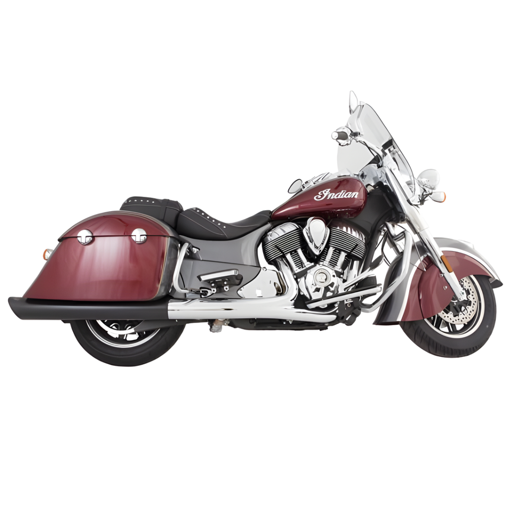 4" Black B.A.M. Sticks Exhaust Pipes | Indian Touring Hard Bags