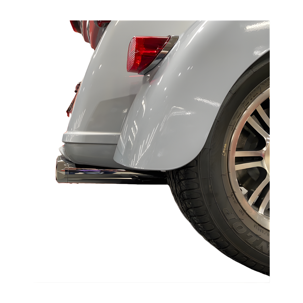 TAB Performance 4.5" B.A.M. Stick Slip-On Mufflers | Chrome Finish for 1995–2016 Harley Touring & 2009-Newer Trikes