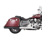 4" Black B.A.M. Sticks Exhaust Pipes | Indian Touring Hard Bags