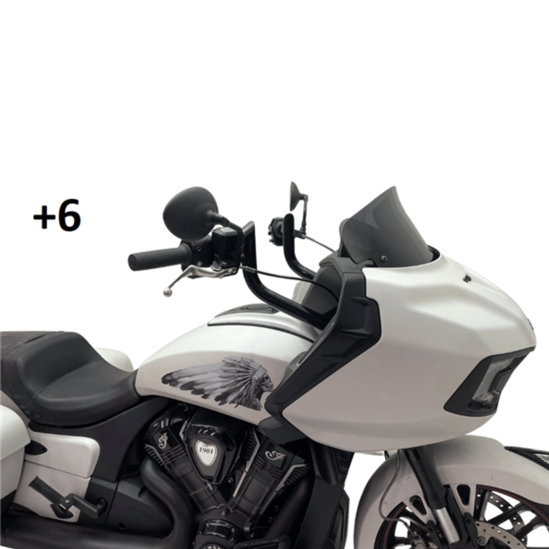 Indian Folsom Prison Series Handlebars | Black